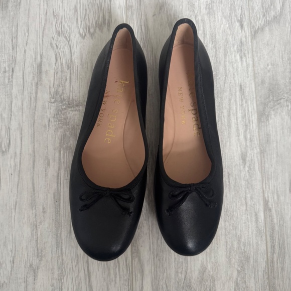 kate spade Shoes - KATE SPADE black leather flats